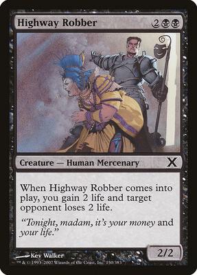 Highway Robber card from 10th Edition