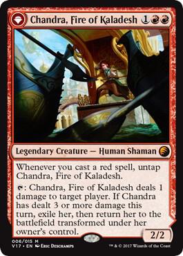 Chandra, Fire of Kaladesh card from From the Vault: Transform