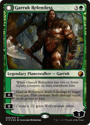 Garruk Relentless card from From the Vault: Transform