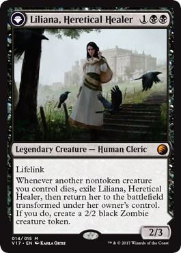 Liliana, Heretical Healer card from From the Vault: Transform
