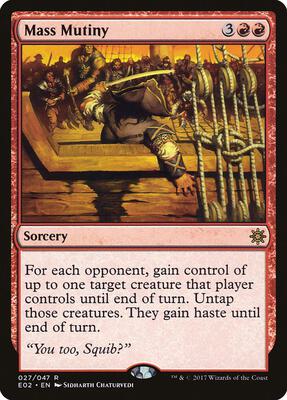 Mass Mutiny card from Explorers of Ixalan