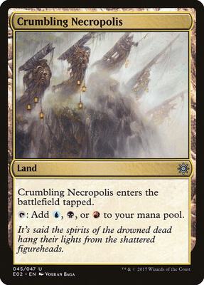Crumbling Necropolis card from Explorers of Ixalan