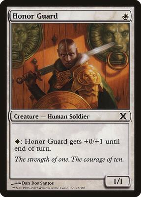 Honor Guard card from 10th Edition