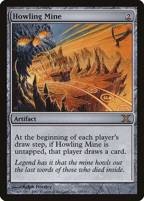Howling Mine card from 10th Edition