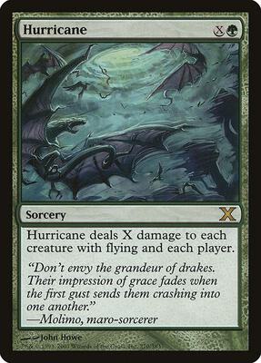 Hurricane card from 10th Edition