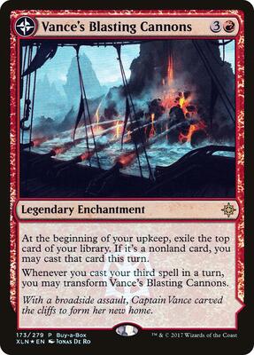 Vance's Blasting Cannons card from Buy-A-Box Promos