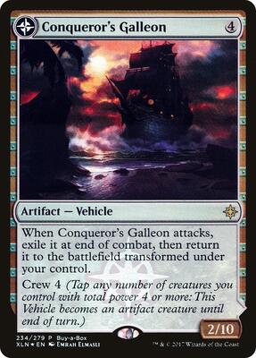 Conqueror's Galleon card from Buy-A-Box Promos