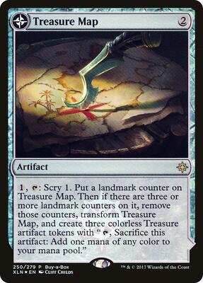 Treasure Map card from Buy-A-Box Promos