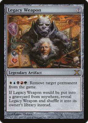 Legacy Weapon card from 10th Edition