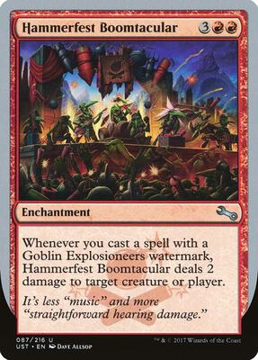 Hammerfest Boomtacular card from Unstable