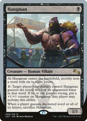 Hangman card from Unstable