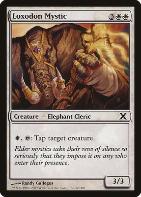 Loxodon Mystic card from 10th Edition