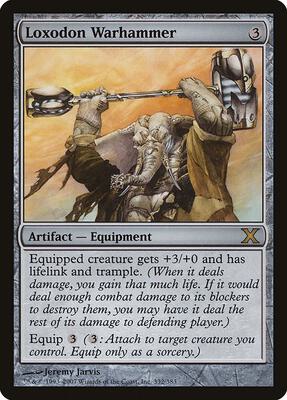 Loxodon Warhammer card from 10th Edition