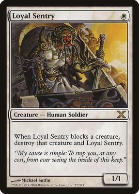 Loyal Sentry card from 10th Edition
