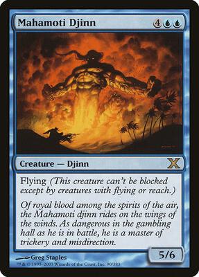 Mahamoti Djinn card from 10th Edition
