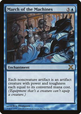 March of the Machines card from 10th Edition