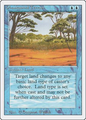 Phantasmal Terrain card from Revised Edition