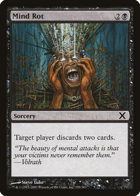 Mind Rot card from 10th Edition