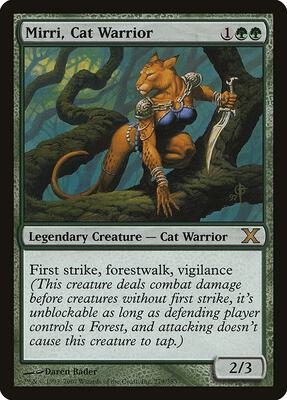 Mirri, Cat Warrior card from 10th Edition