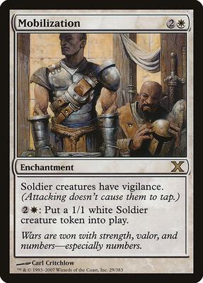 Mobilization card from 10th Edition