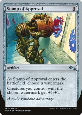 Stamp of Approval card from Unstable