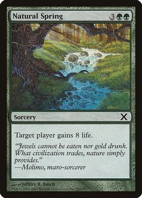 Natural Spring card from 10th Edition