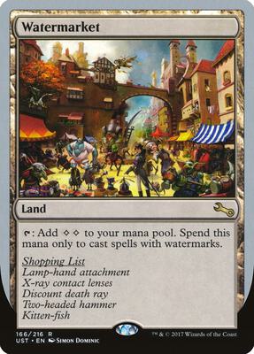 Watermarket card from Unstable