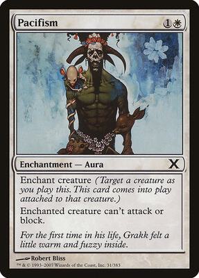 Pacifism card from 10th Edition