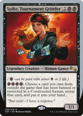 Spike, Tournament Grinder card from Unstable