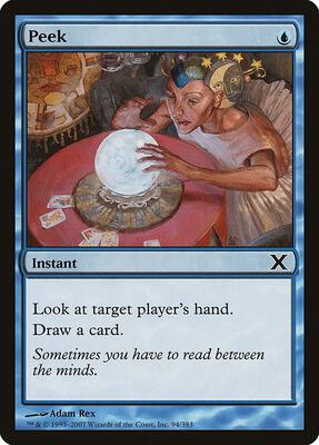 Peek card from 10th Edition