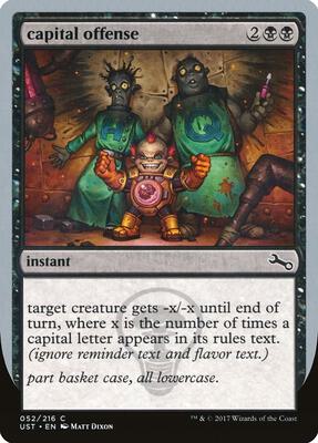 capital offense card from Unstable