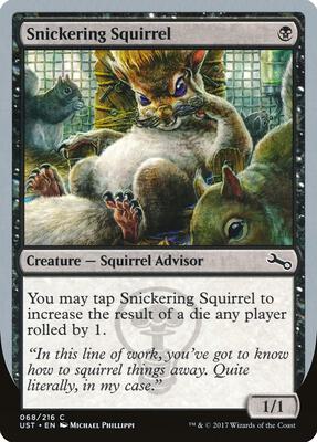 Snickering Squirrel card from Unstable