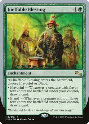 Ineffable Blessing (A) card from Unstable