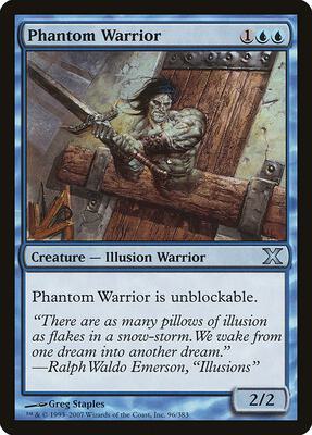 Phantom Warrior card from 10th Edition