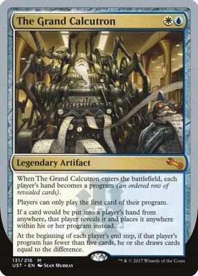 The Grand Calcutron card from Unstable