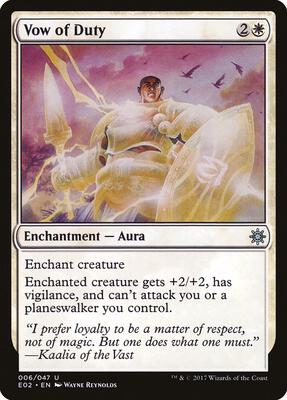 Vow of Duty card from Explorers of Ixalan