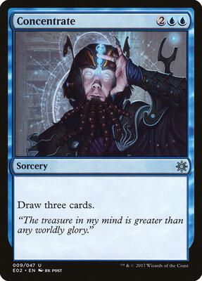 Concentrate card from Explorers of Ixalan