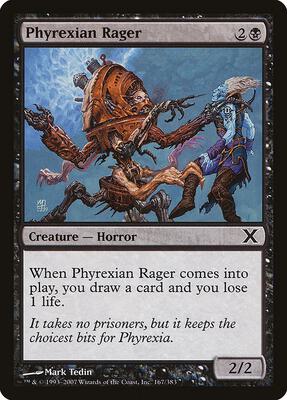 Phyrexian Rager card from 10th Edition