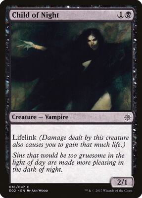 Child of Night card from Explorers of Ixalan