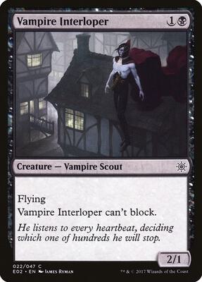 Vampire Interloper card from Explorers of Ixalan