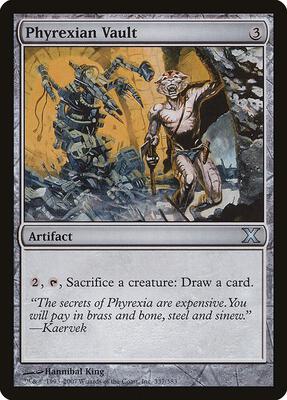 Phyrexian Vault card from 10th Edition