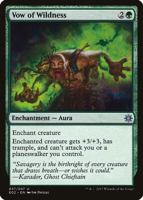 Vow of Wildness card from Explorers of Ixalan