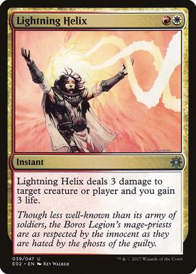 Lightning Helix card from Explorers of Ixalan