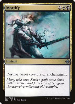 Mortify card from Explorers of Ixalan