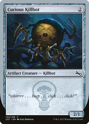 Curious Killbot card from Unstable