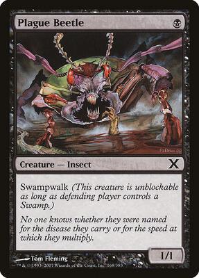 Plague Beetle card from 10th Edition