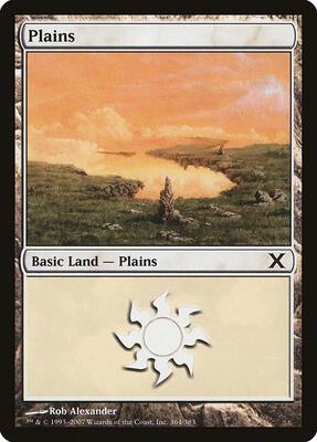 Plains (364) card from 10th Edition