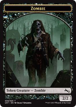Zombie Token card from Unstable