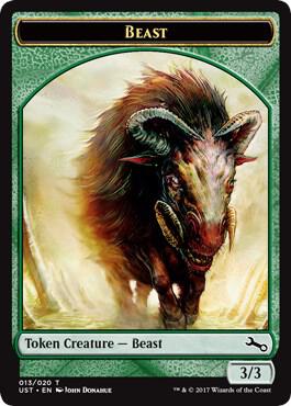 Beast Token card from Unstable