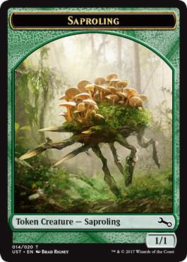 Saproling Token card from Unstable